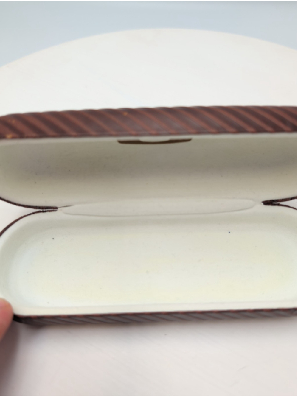 Oakley Sunglasses Eyeglass Brown Striped Hard Case Used Rare VTG Y2K Gorpcore - Picture 7 of 8